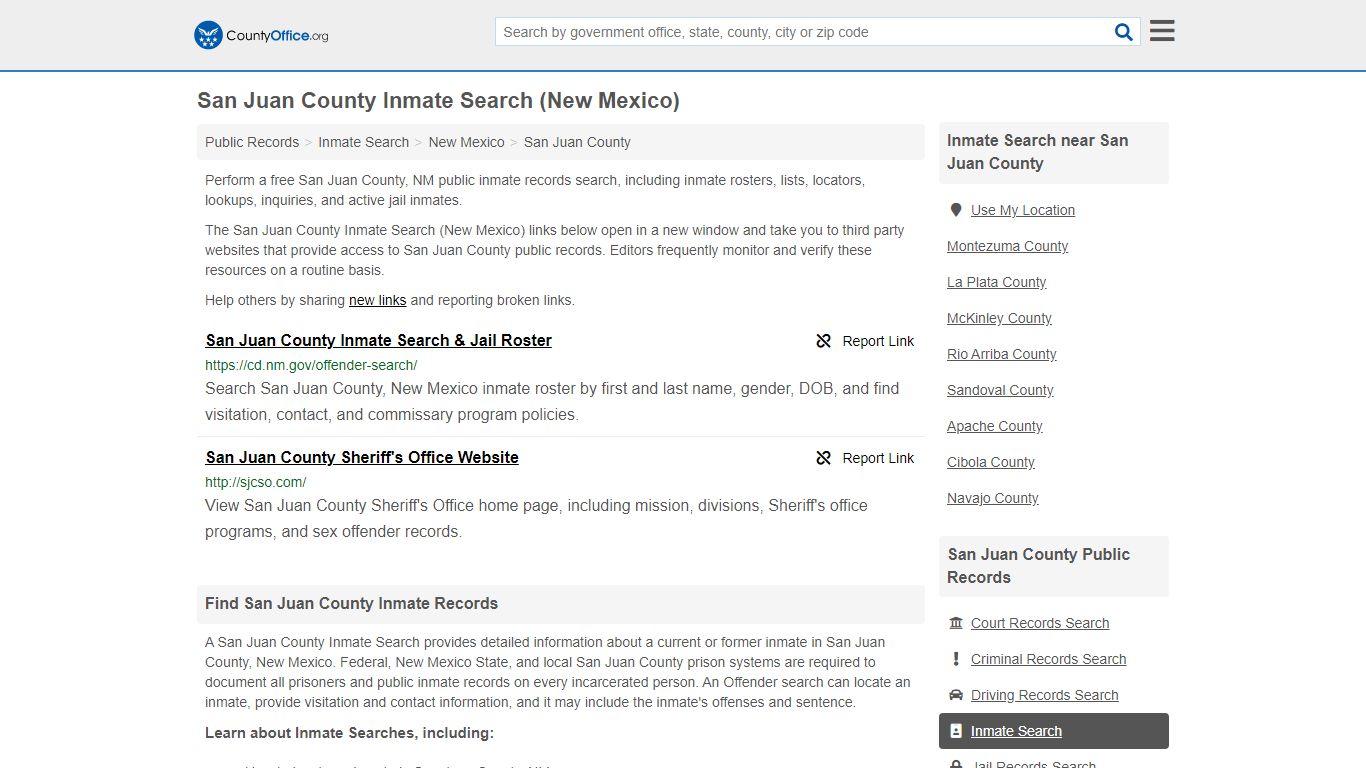 Inmate Search - San Juan County, NM (Inmate Rosters ...
