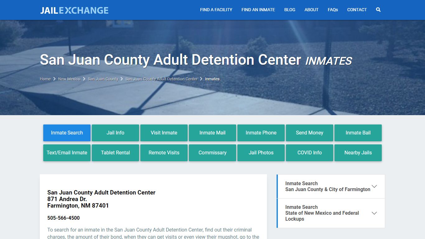 San Juan County Jail Inmates | Arrests | Mugshots | NM